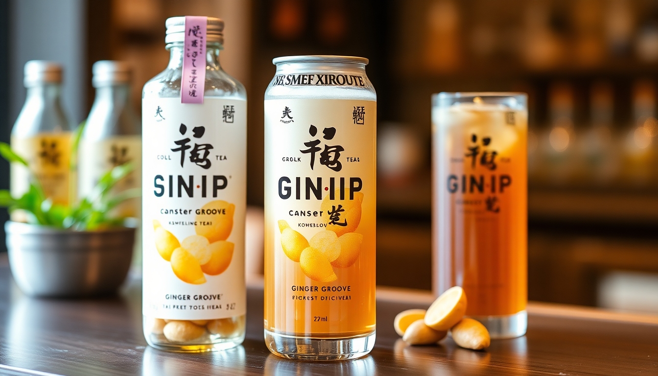 大泉工場、発酵スパークリングティー「_SHIP KOMBUCHA」冬季限定新味『GINGER GROOVE』発売